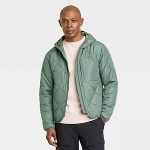 Men's Lightweight Quilted Jacket North Green XXL – All In Motion New With Tags